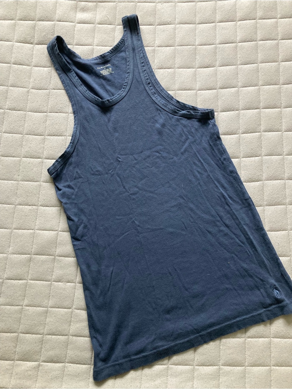 Polo by Ralph Lauren Men’s Slate Blue Ribbed Tank Top